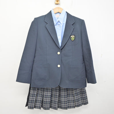 【中古】東京都  正則高等学校 女子制服 3点 (ブレザー・シャツ・スカート) sf094999