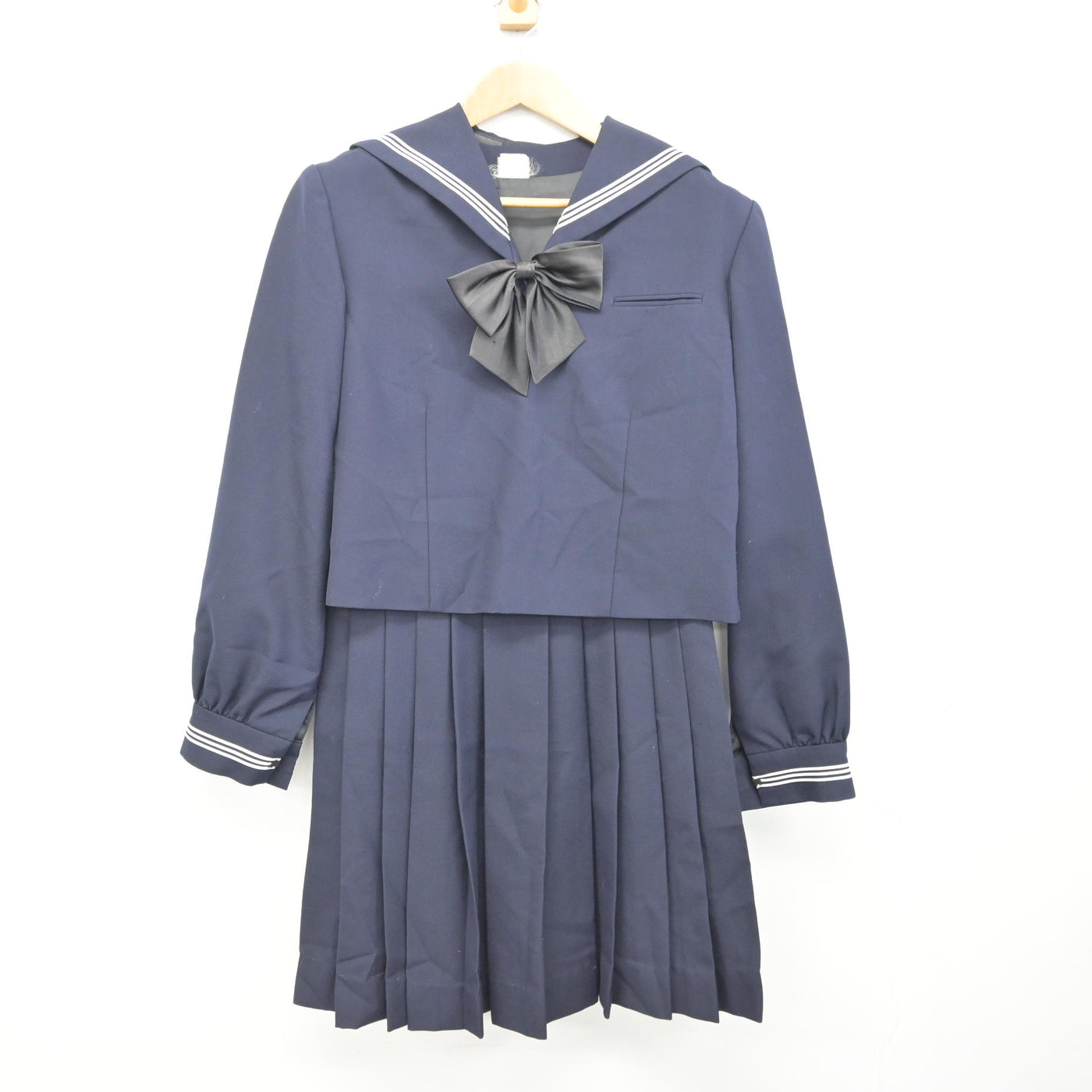 【中古】東京都 小松川高等学校 女子制服 3点 (セーラー服・ジャンパースカート) sf095008