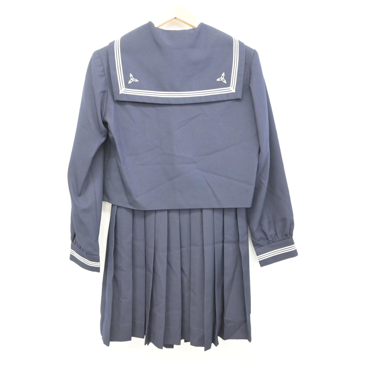 【中古】東京都 小松川高等学校 女子制服 3点 (セーラー服・ジャンパースカート) sf095008
