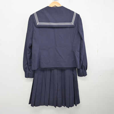 【中古】大阪府 富田林高等学校 女子制服 2点 (セーラー服・スカート) sf095037