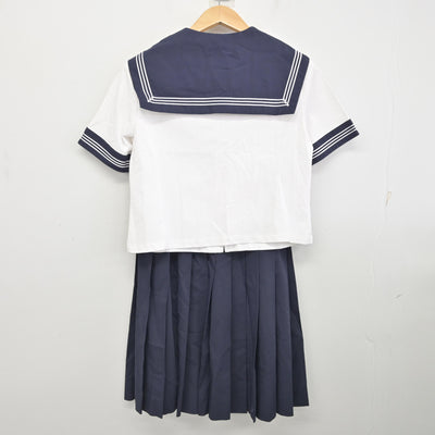 【中古】大阪府 富田林高等学校 女子制服 2点 (セーラー服・スカート) sf095038