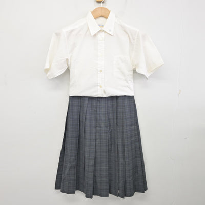 【中古】大阪府 金剛高等学校 女子制服 2点 (シャツ・スカート) sf095040