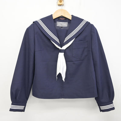 【中古】富山県 富山市立北部中学校 女子制服 2点 (セーラー服) sf095053
