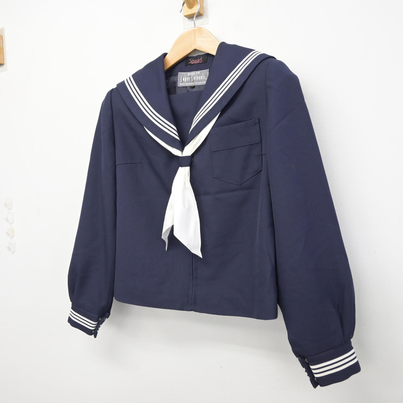 【中古】富山県 富山市立北部中学校 女子制服 2点 (セーラー服) sf095053