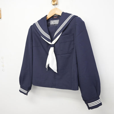 【中古】富山県 富山市立北部中学校 女子制服 2点 (セーラー服) sf095053