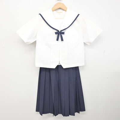 【中古】富山県 富山市立北部中学校 女子制服 3点 (セーラー服・スカート) sf095054