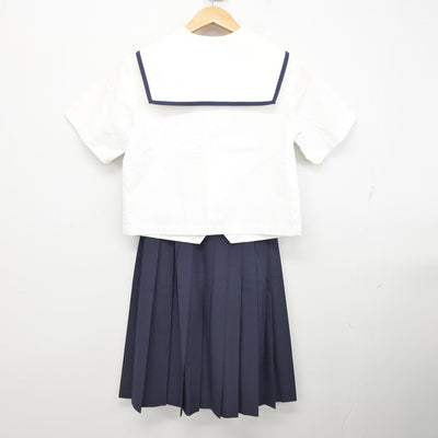 【中古】富山県 富山市立北部中学校 女子制服 3点 (セーラー服・スカート) sf095054
