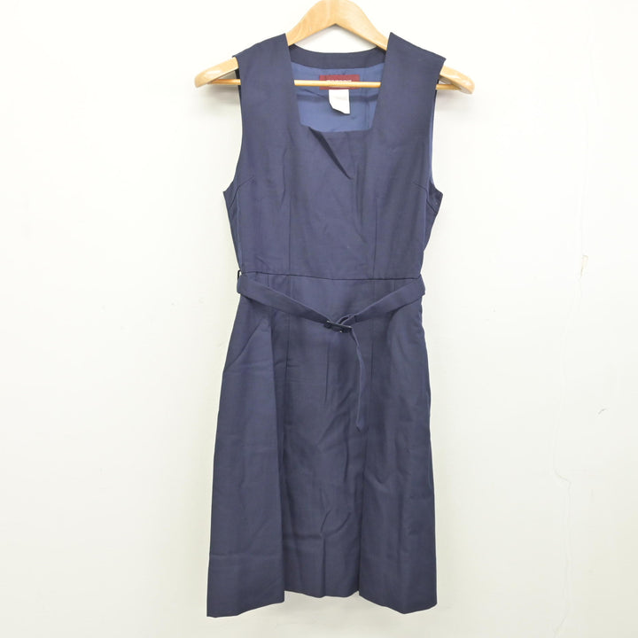 北海道 旭川 女子コスプレ　衣装　セーラー　ジャンパースカート 中古制服】北海道 旭川藤女子高等学校 女子制服 4点（ニット