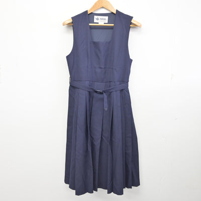 【中古】千葉県 葛飾中学校 女子制服 4点 (ブレザー・シャツ・ジャンパースカート) sf095112