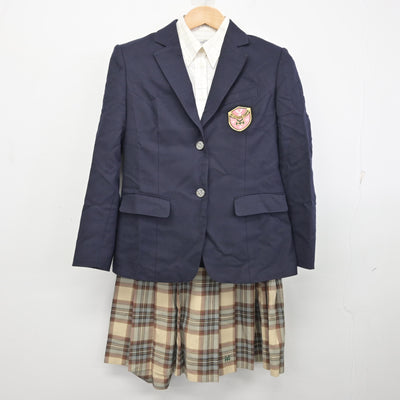 【中古】福岡県 行橋高等学校 女子制服 3点 (ブレザー・シャツ・スカート) sf095115