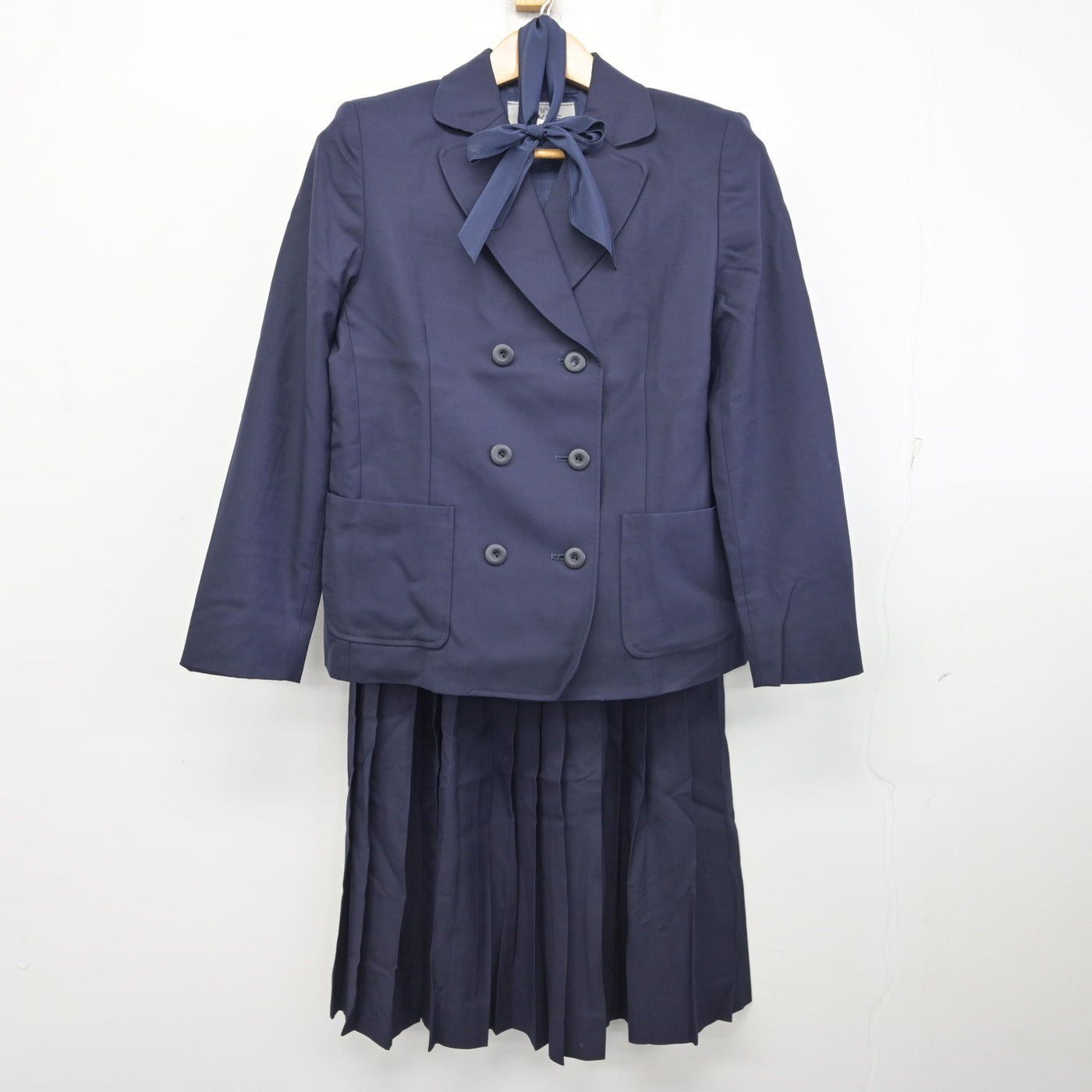 【中古】愛知県 椙山女学園高等学校 女子制服 4点 (ブレザー・ニット・ジャンパースカート) sf095124