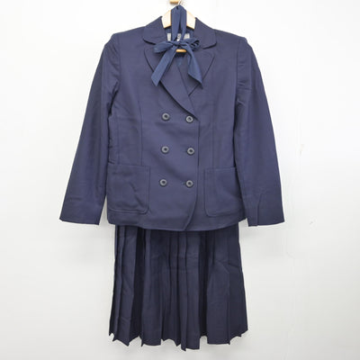【中古】愛知県 椙山女学園高等学校 女子制服 4点 (ブレザー・ニット・ジャンパースカート) sf095124