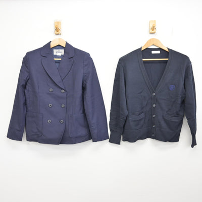 【中古】愛知県 椙山女学園高等学校 女子制服 4点 (ブレザー・ニット・ジャンパースカート) sf095124