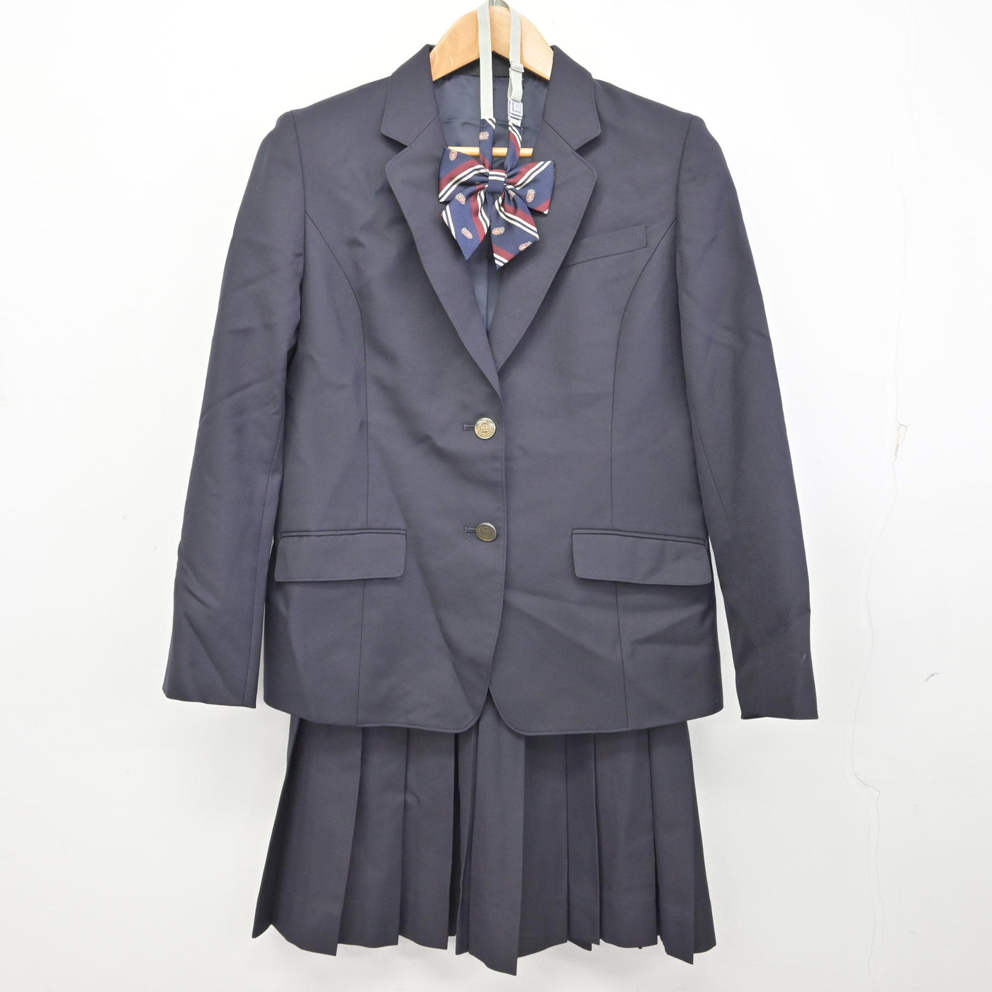 【中古】埼玉県 羽生第一高等学校 女子制服 4点 (ブレザー・ニット・スカート) sf095128