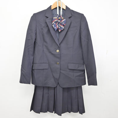 【中古】埼玉県 羽生第一高等学校 女子制服 4点 (ブレザー・ニット・スカート) sf095128