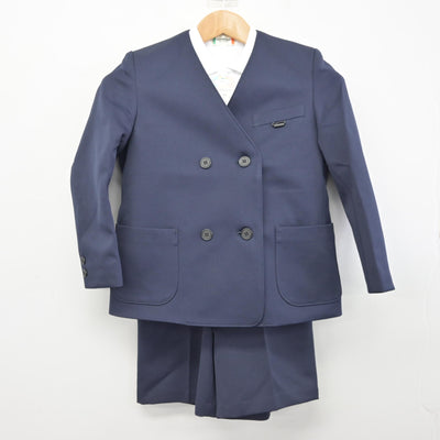 【中古】熊本県 本渡北小学校 男子制服 3点 (ブレザー・シャツ・ズボン) sf095140