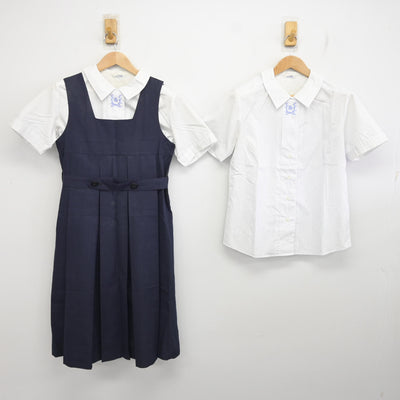 【中古】長野県 長野清泉女学院高等学校 女子制服 3点 (シャツ・ジャンパースカート) sf095190