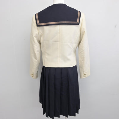 【中古】岡山県 岡山南高等学校 女子制服 3点 (ブレザー・セーラー服・スカート) sf095194