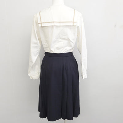 【中古】岡山県 岡山南高等学校 女子制服 3点 (ブラウス・ブラウス・スカート) sf095195