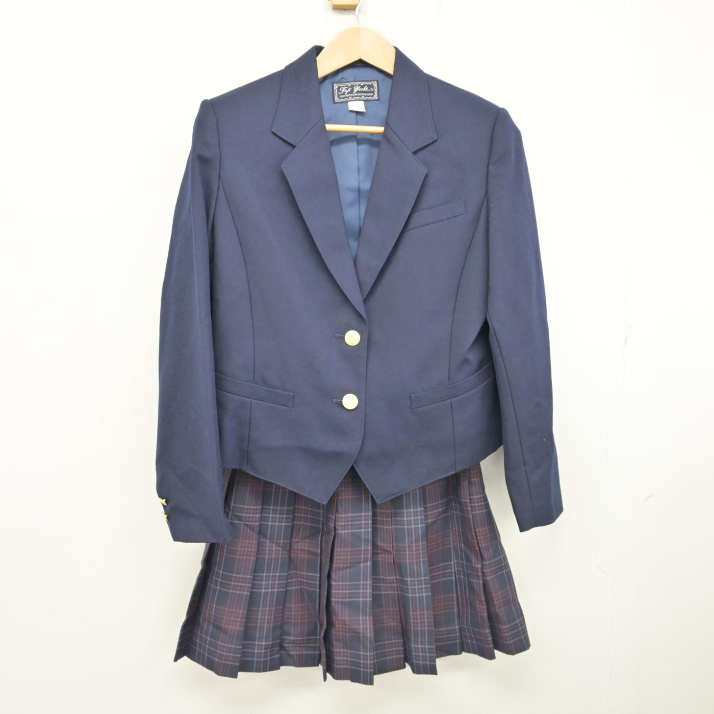 中古】北海道 北海道旭川西高等学校 女子制服 2点 (ブレザー・スカート 