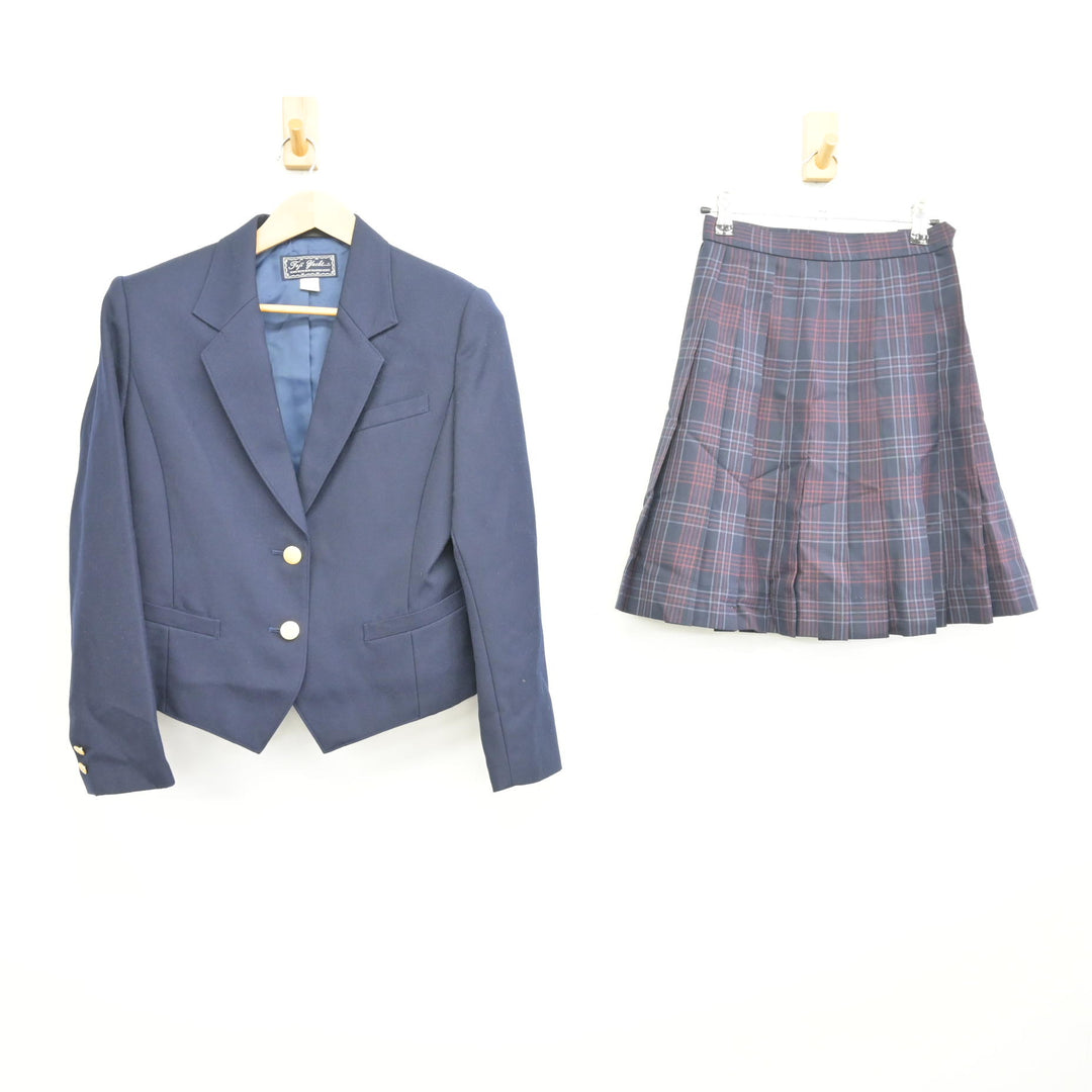 中古】北海道 北海道旭川西高等学校 女子制服 2点 (ブレザー・スカート