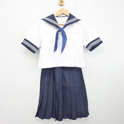 【中古】栃木県 栃木女子高等学校 女子制服 3点 (セーラー服・スカート) sf095292
