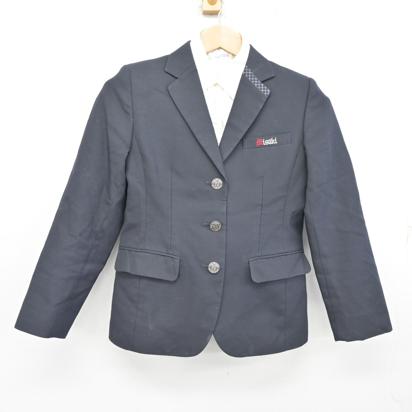 【中古】大阪府 岬高等学校 女子制服 2点 (ブレザー・シャツ) sf095307