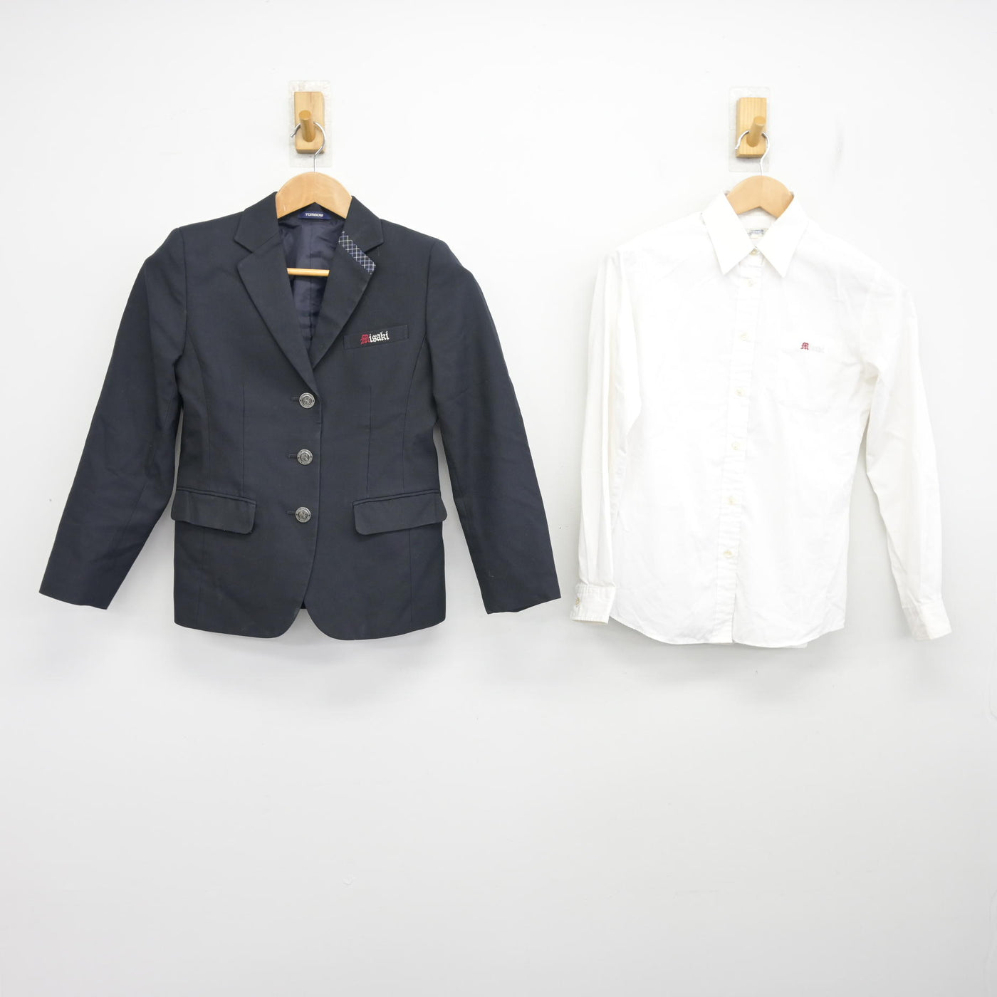【中古】大阪府 岬高等学校 女子制服 2点 (ブレザー・シャツ) sf095307