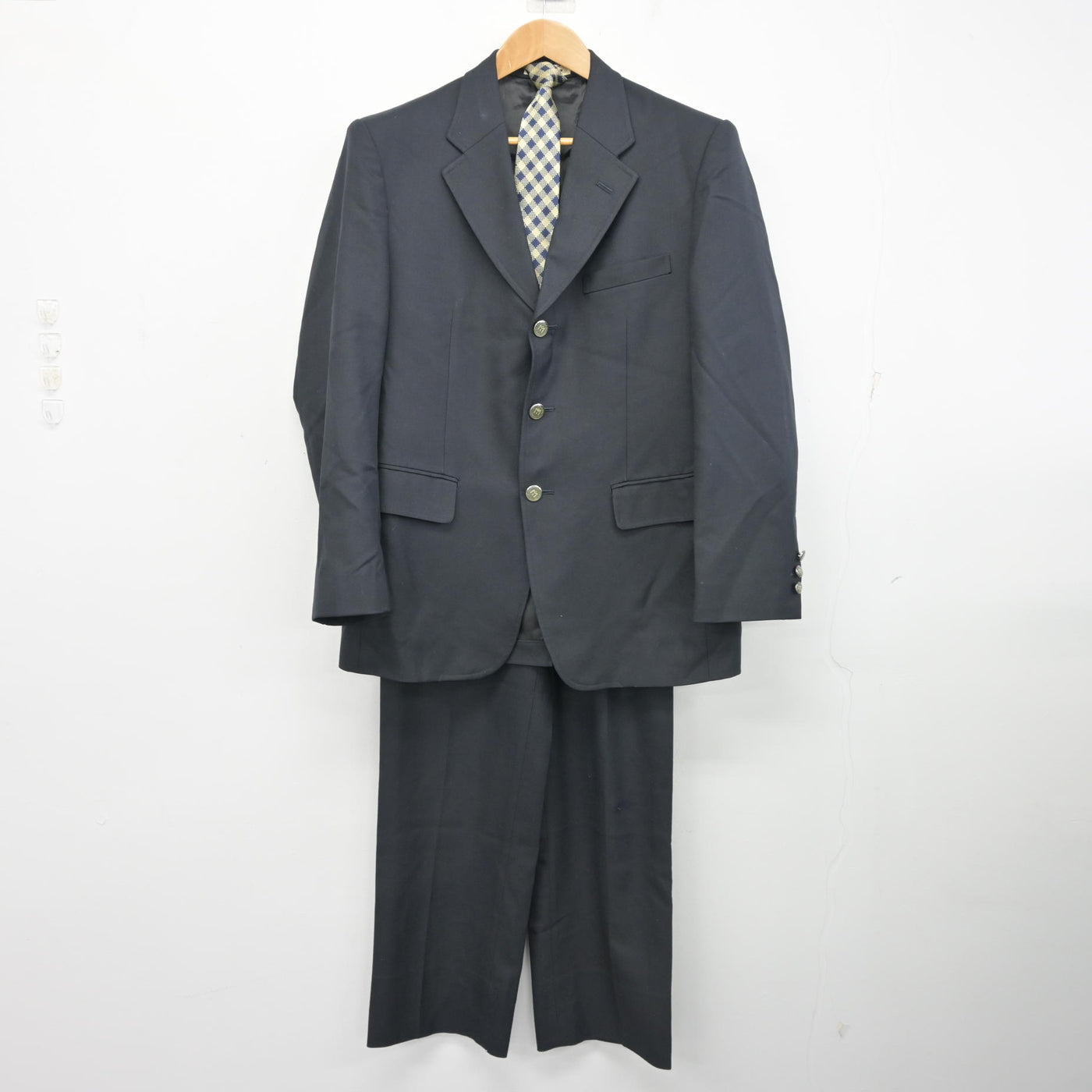 【中古】岐阜県 美濃加茂高等学校 男子制服 3点 (ブレザー・ズボン) sf095314