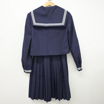 【中古】和歌山県 吉備中学校 女子制服 4点 (セーラー服・スカート) sf095321