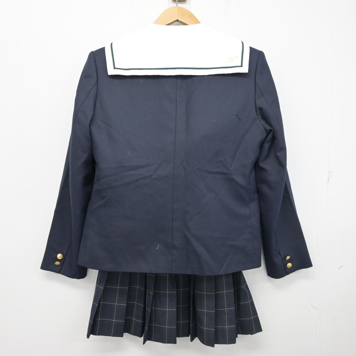 工房朋 女の子高さ46センチ 中古】千葉県 都賀中学校 女子制服 5点 (ブレザー・ベスト