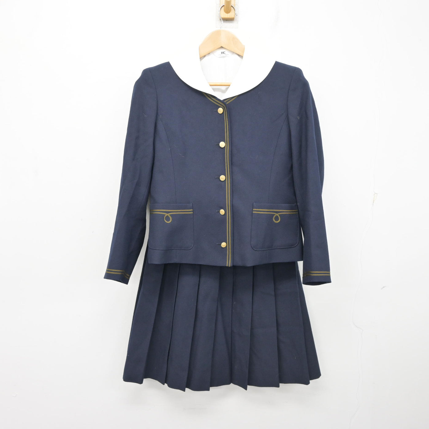 【中古】大分県 大分東明高等学校 女子制服 3点 (ブレザー・ブラウス・スカート) sf095358