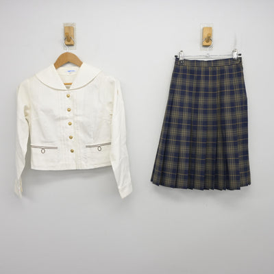 【中古】大分県 大分東明高等学校 女子制服 2点 (ブラウス・スカート) sf095359