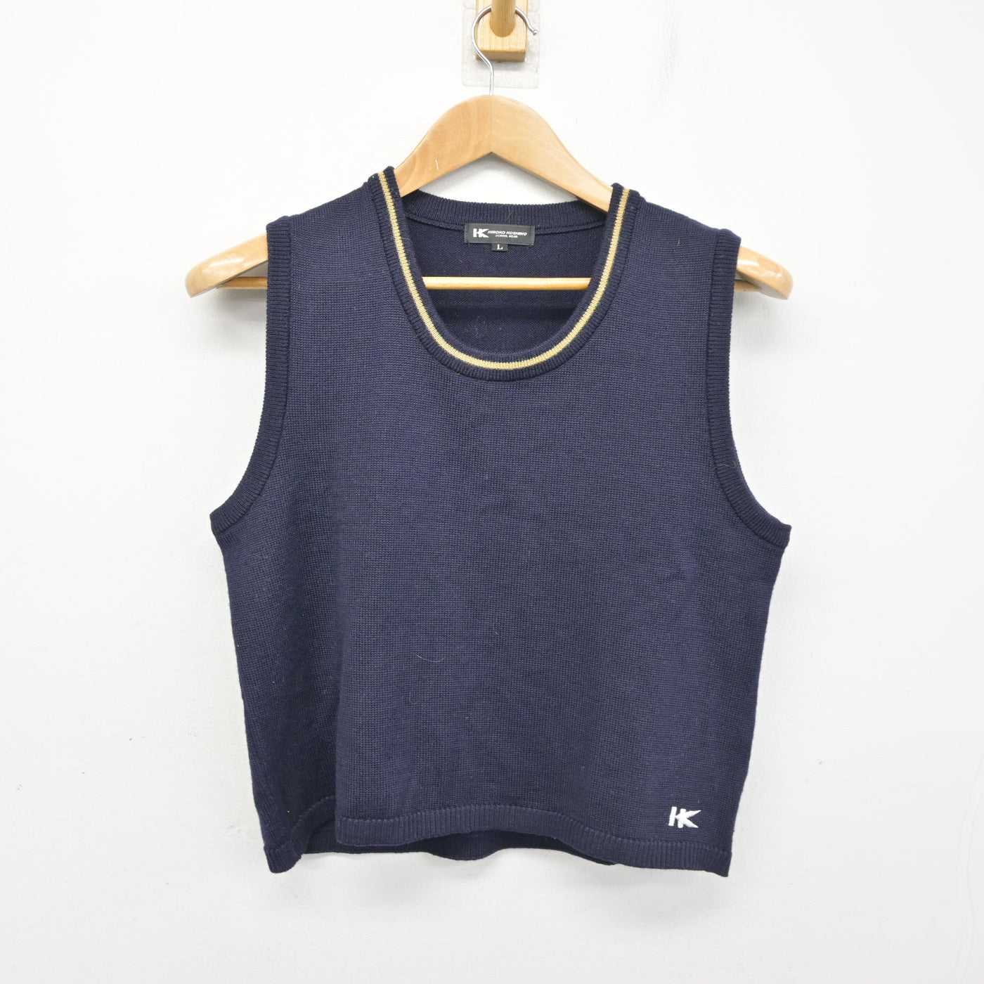 【中古】大分県 大分東明高等学校 女子制服 2点 (ニット・ニットベスト) sf095360