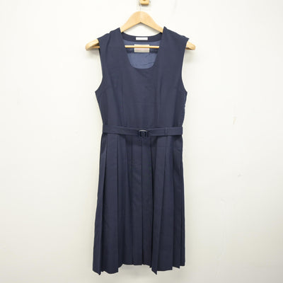 【中古】佐賀県 城北中学校 女子制服 2点 (ブラウス・ジャンパースカート) sf095398