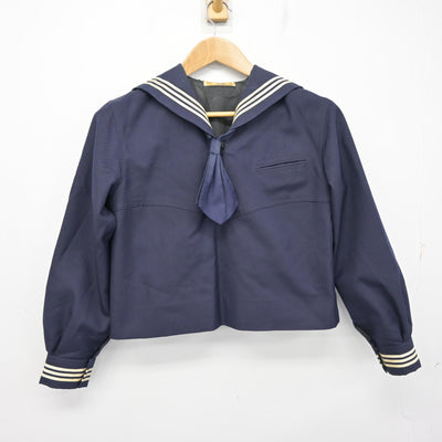 【中古】東京都 十文字中学校 女子制服 2点 (セーラー服・ジャンパースカート) sf095403