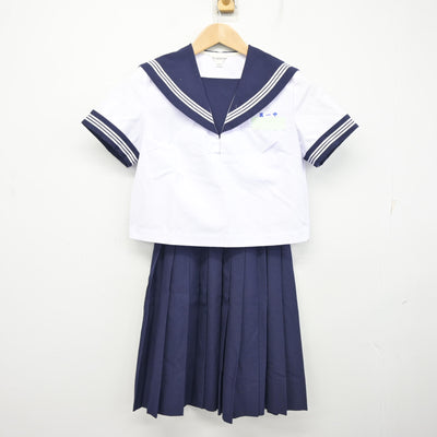 【中古】佐賀県 唐津市立第一中学校 女子制服 2点 (セーラー服・スカート) sf095409