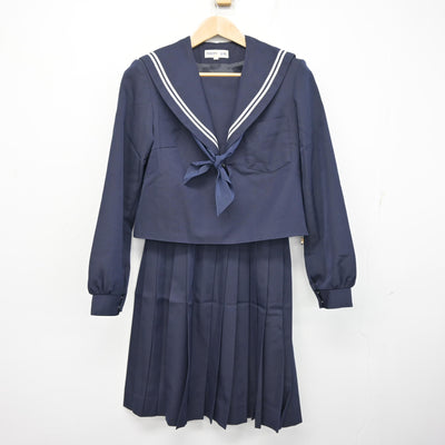 【中古】愛知県 甚目寺中学校 女子制服 3点 (セーラー服・スカート) sf095410