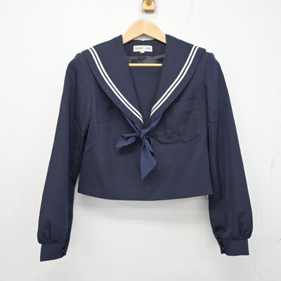 【中古】愛知県 甚目寺中学校 女子制服 3点 (セーラー服・スカート) sf095410