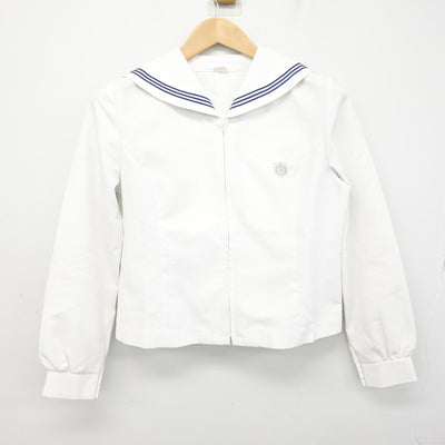 【中古】北海道 札幌英藍高等学校 女子制服 2点 (セーラー服・シャツ) sf095424