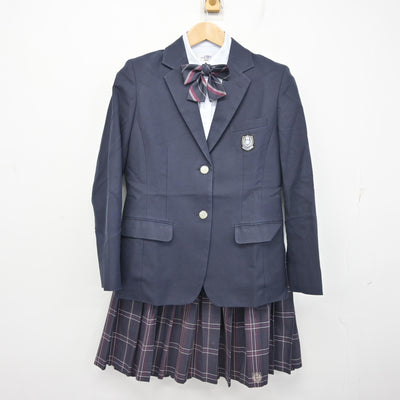 【中古】北海道 札幌英藍高等学校 女子制服 4点 (ブレザー・シャツ・スカート) sf095427