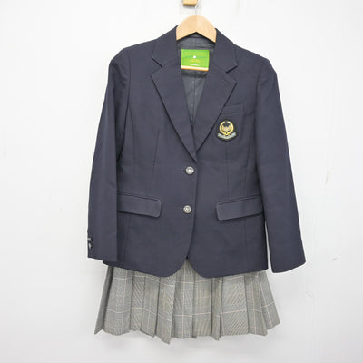 【中古】山梨県 日本大学明誠高等学校 女子制服 2点 (ブレザー・スカート) sf095432