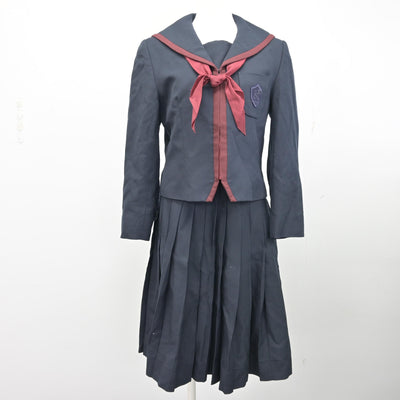 【中古】大阪府 履正社中学校 女子制服 3点 (セーラー服・スカート) sf095443
