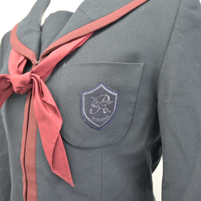 【中古】大阪府 履正社中学校 女子制服 3点 (セーラー服・スカート) sf095443