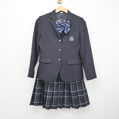 【中古】福岡県 真颯館高等学校 女子制服 3点 (ブレザー・スカート) sf095450