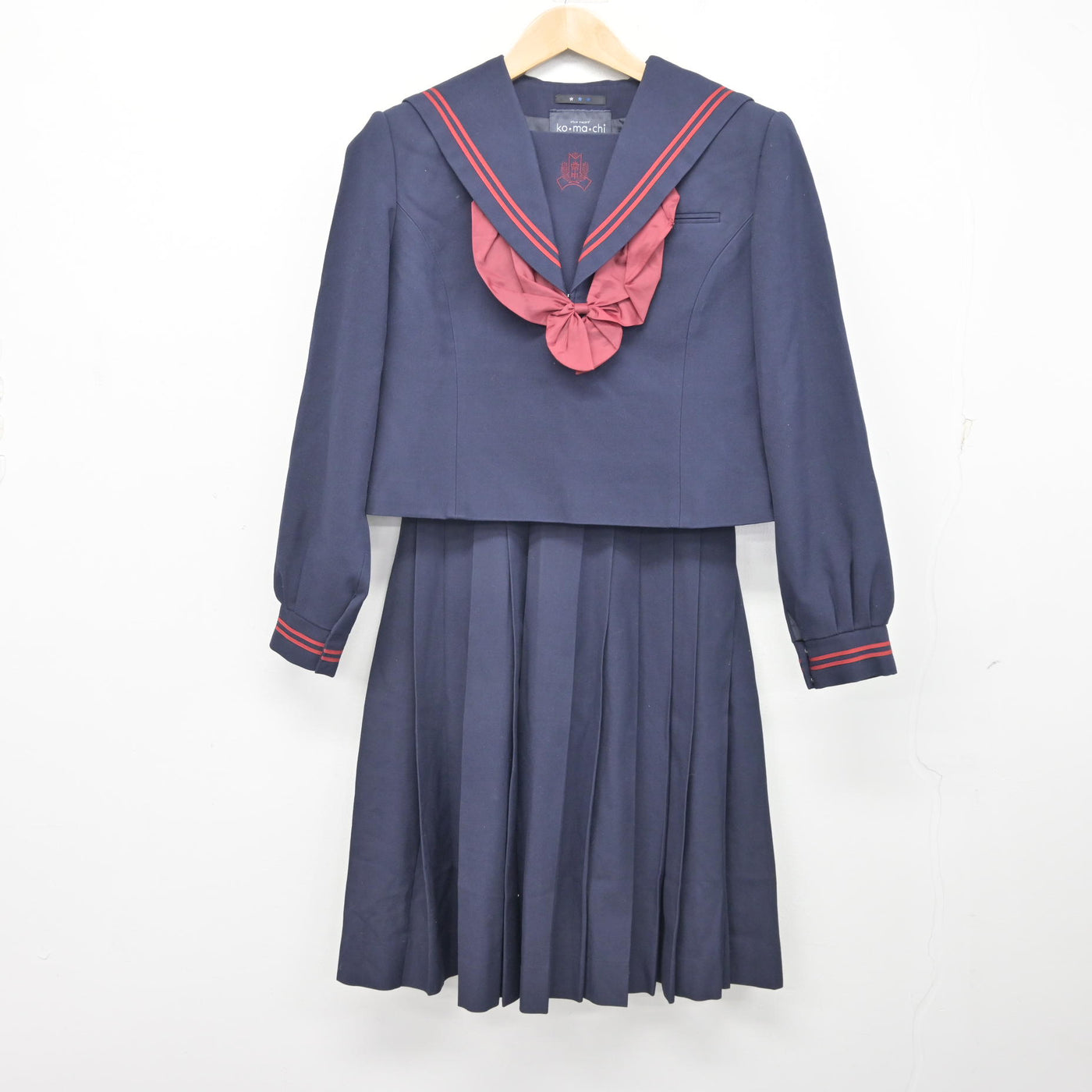 【中古】千葉県 常盤平中学校 女子制服 3点 (セーラー服・スカート) sf095451