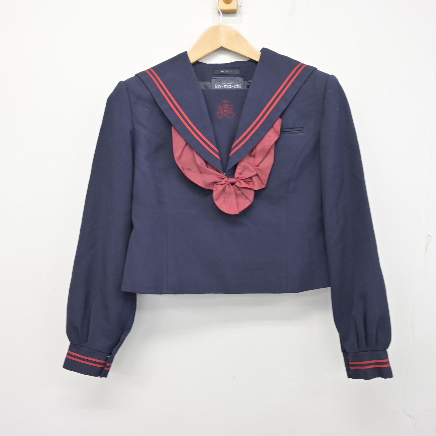 【中古】千葉県 常盤平中学校 女子制服 3点 (セーラー服・スカート) sf095451