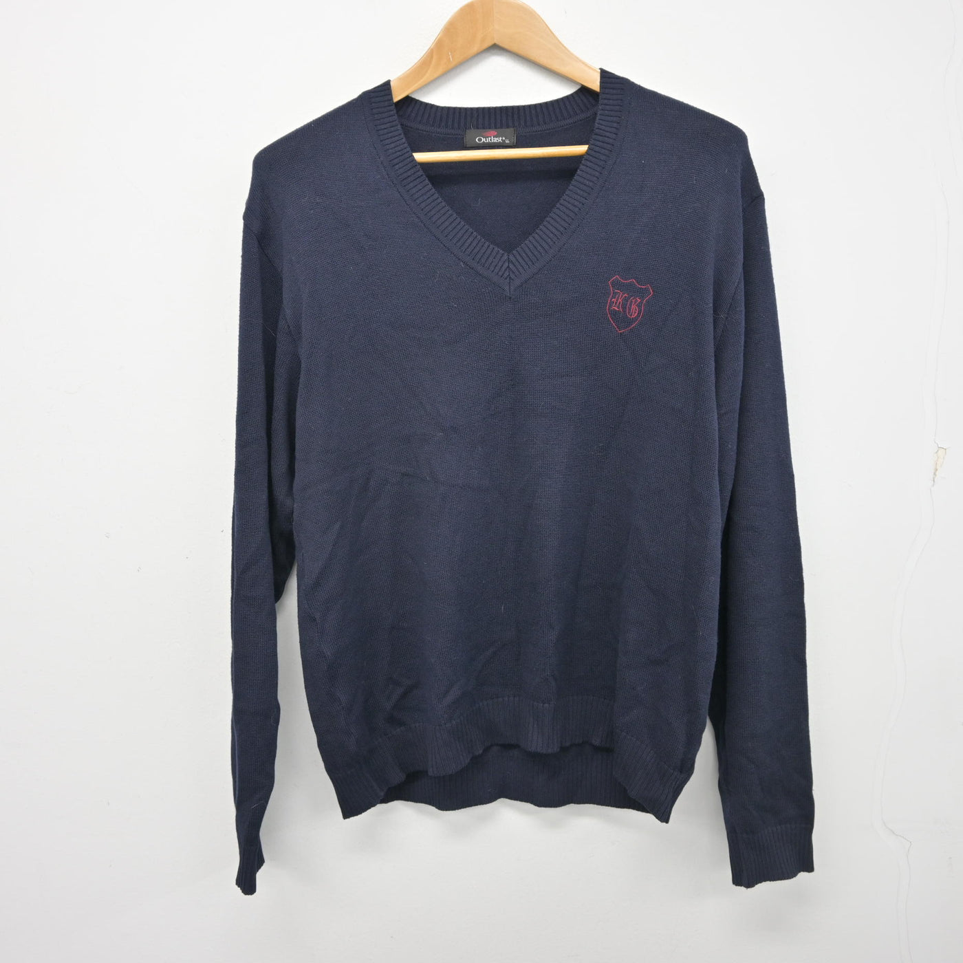 【中古】群馬県 共愛学園中学校・高等学校 女子制服 2点 (ニット・ブラウス) sf095454