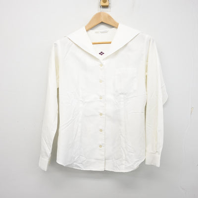 【中古】群馬県 共愛学園中学校・高等学校 女子制服 2点 (ニット・ブラウス) sf095454