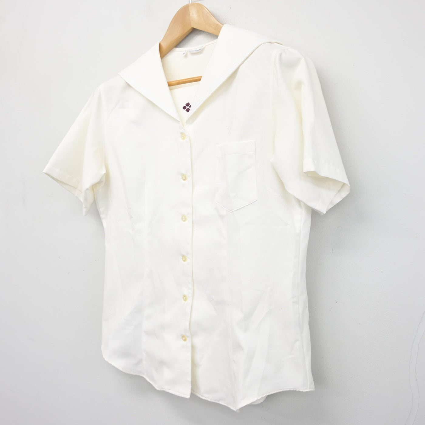 【中古】群馬県 共愛学園中学校・高等学校 女子制服 1点 (ブラウス) sf095456